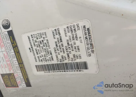 2008 Infiniti Fx35 from USA, damaged, VIN JNRAS08W98X201650